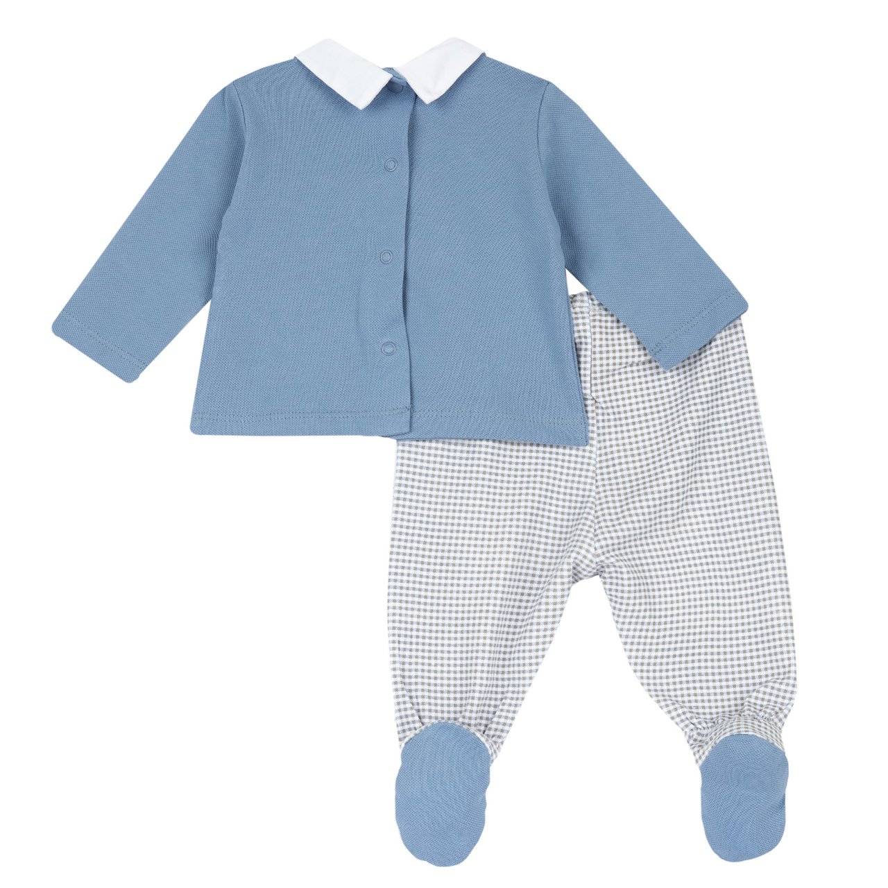 Set cămașă și pantaloni cu picioare de mașină