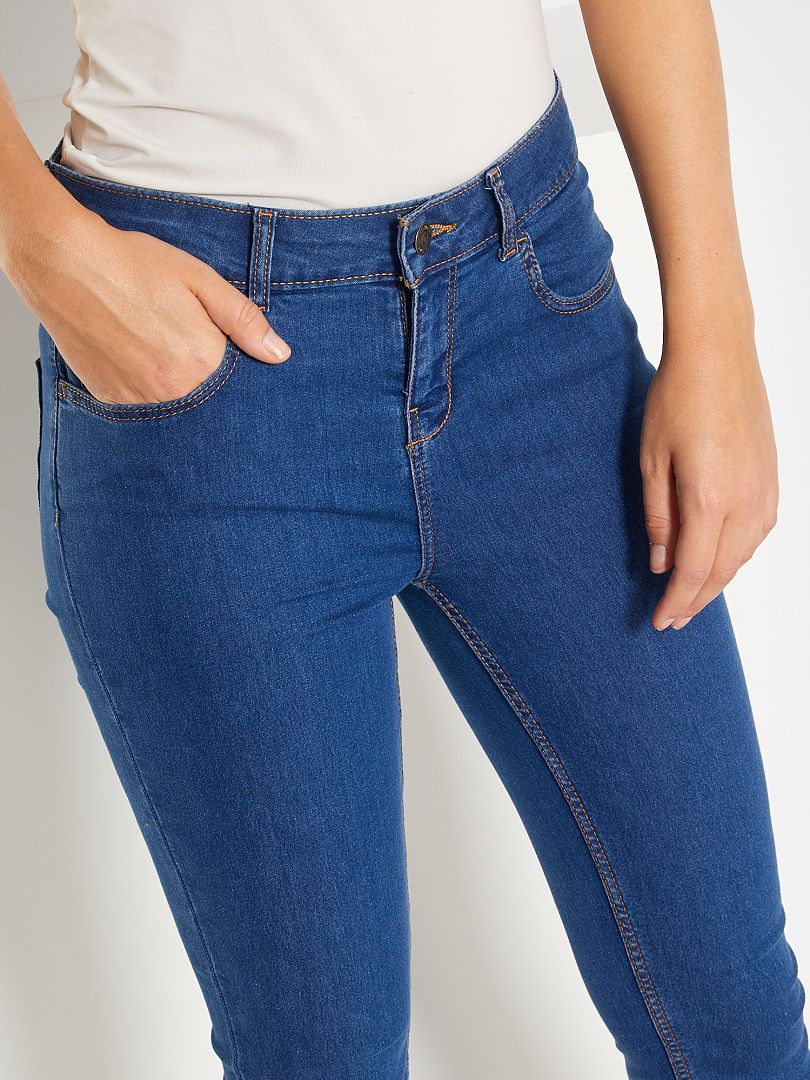 Calça Jeans Skinny Stretch - Cor Pedra