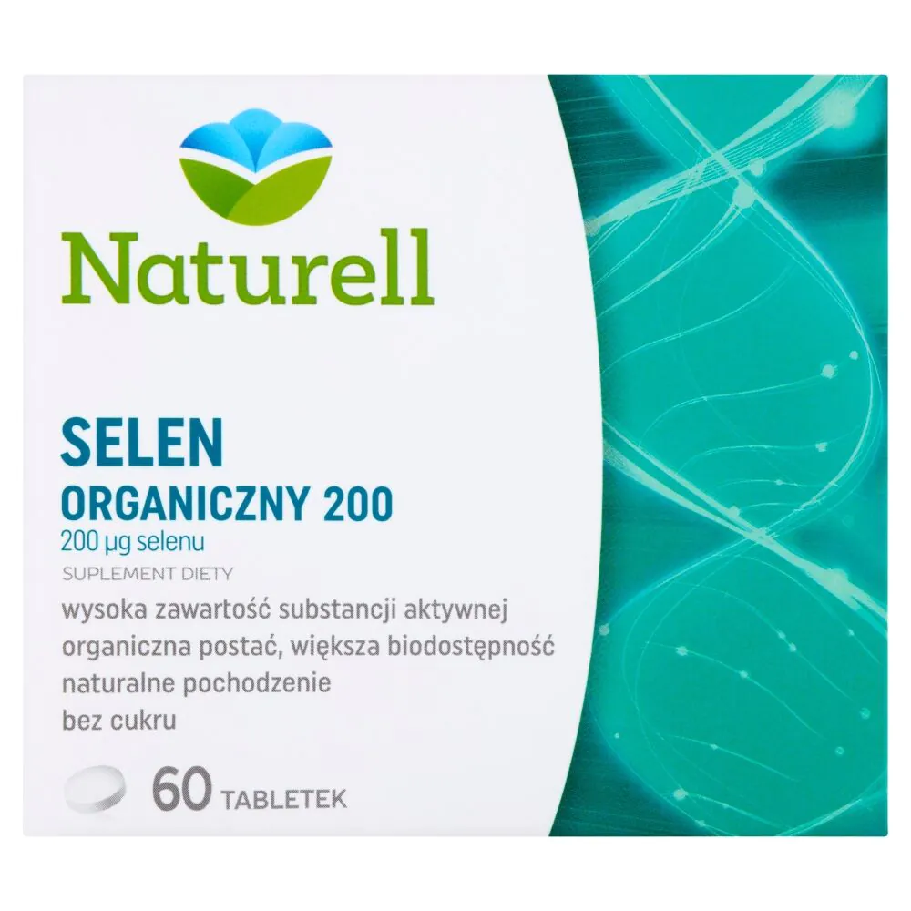 Naturell Selen Organiczny 200 mcg, Tabletki