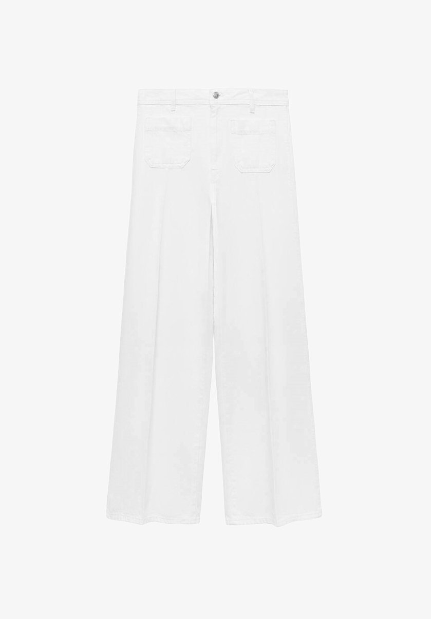 Mango WIDE - Jeans a zampa - bianchi