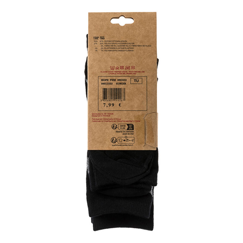 Meias e collants pretos femininos