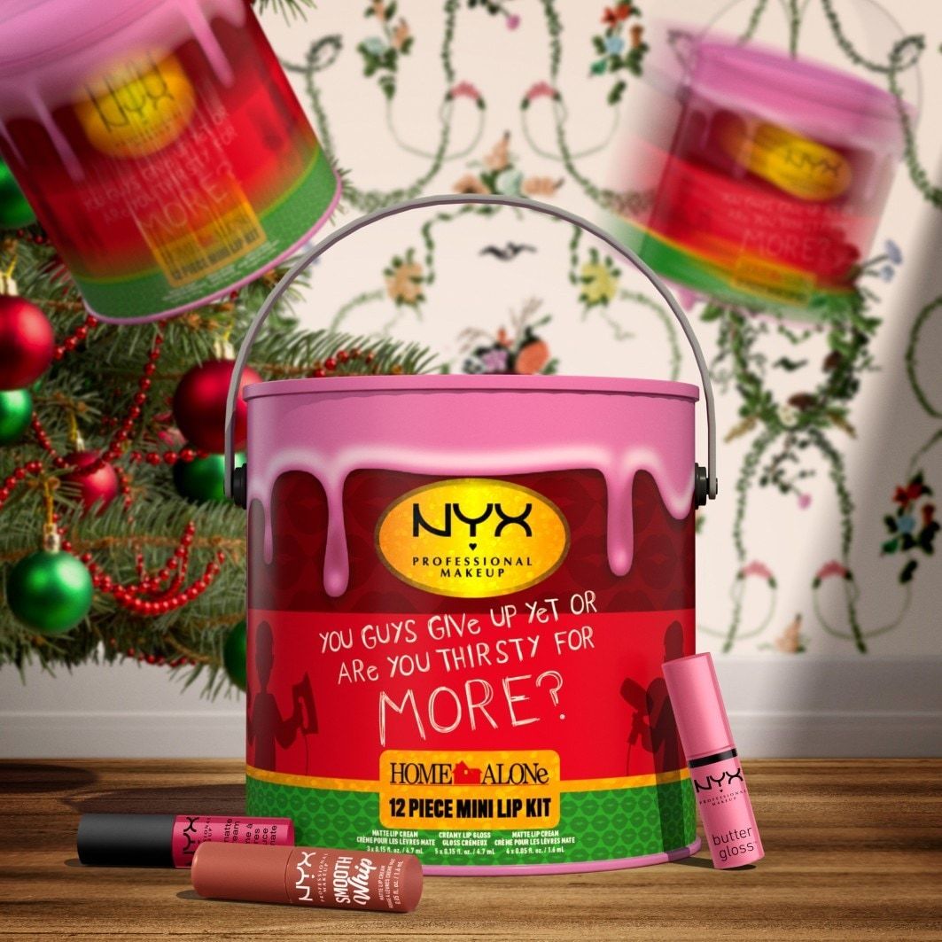 NYX Professional Makeup set za šminkanje, praznična kolekcija Home Alone, mini set za usne - 1 komad