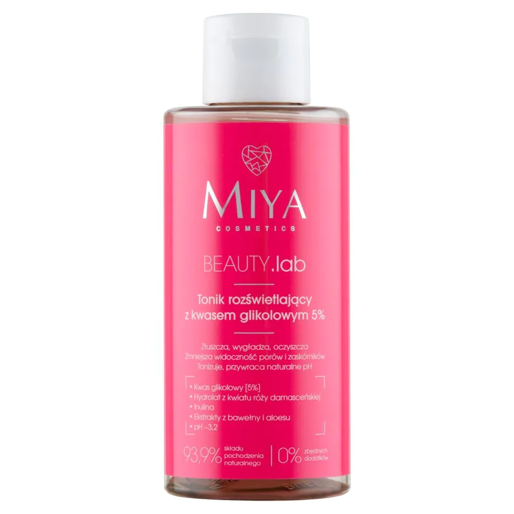 Miya Beauty.Lab Tonik rozświetlający z kwasem glikolowym 5%