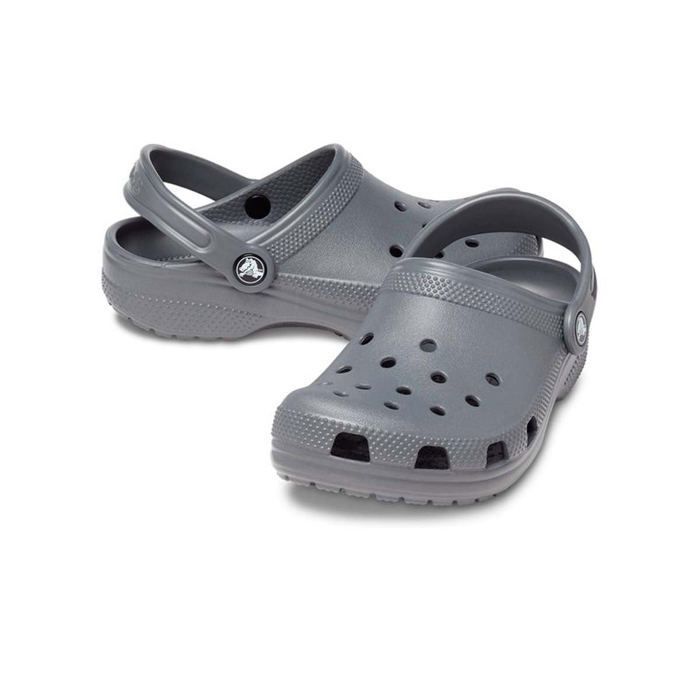 Crocs Classic Sabot Enfant Fille - Gris, EVA, Bride talon ajustable