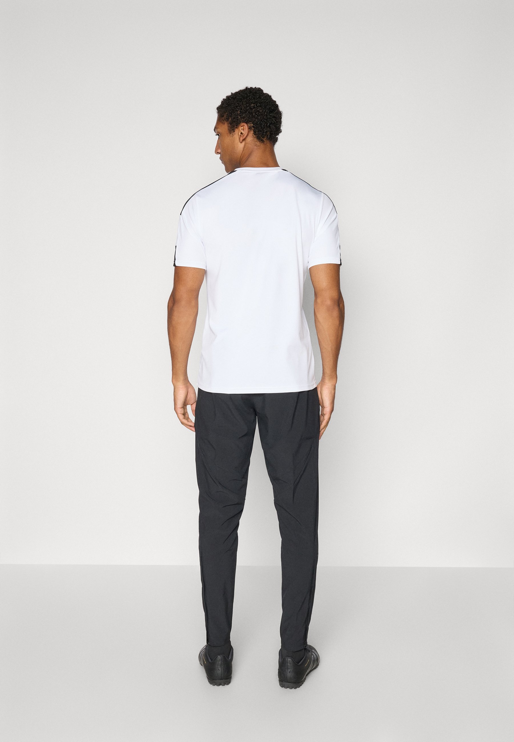 adidas Performance JUVENTUS TIRO25 COMPETITION VIS TECH TRAVEL PANT - Trainingsbroek - zwart/roze