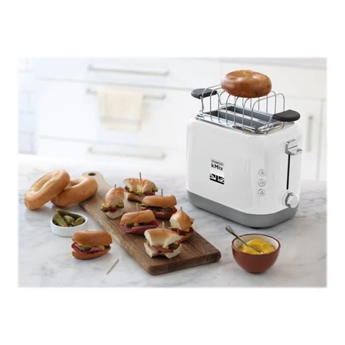 Kenwood kMix Toaster - TCX751WH - 2 Slots - Baguette and Defrost Functions - White