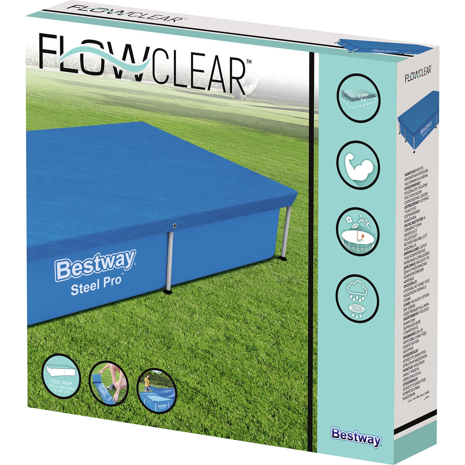 Bestway Flowclear Pool Cover 221 x 150 cm