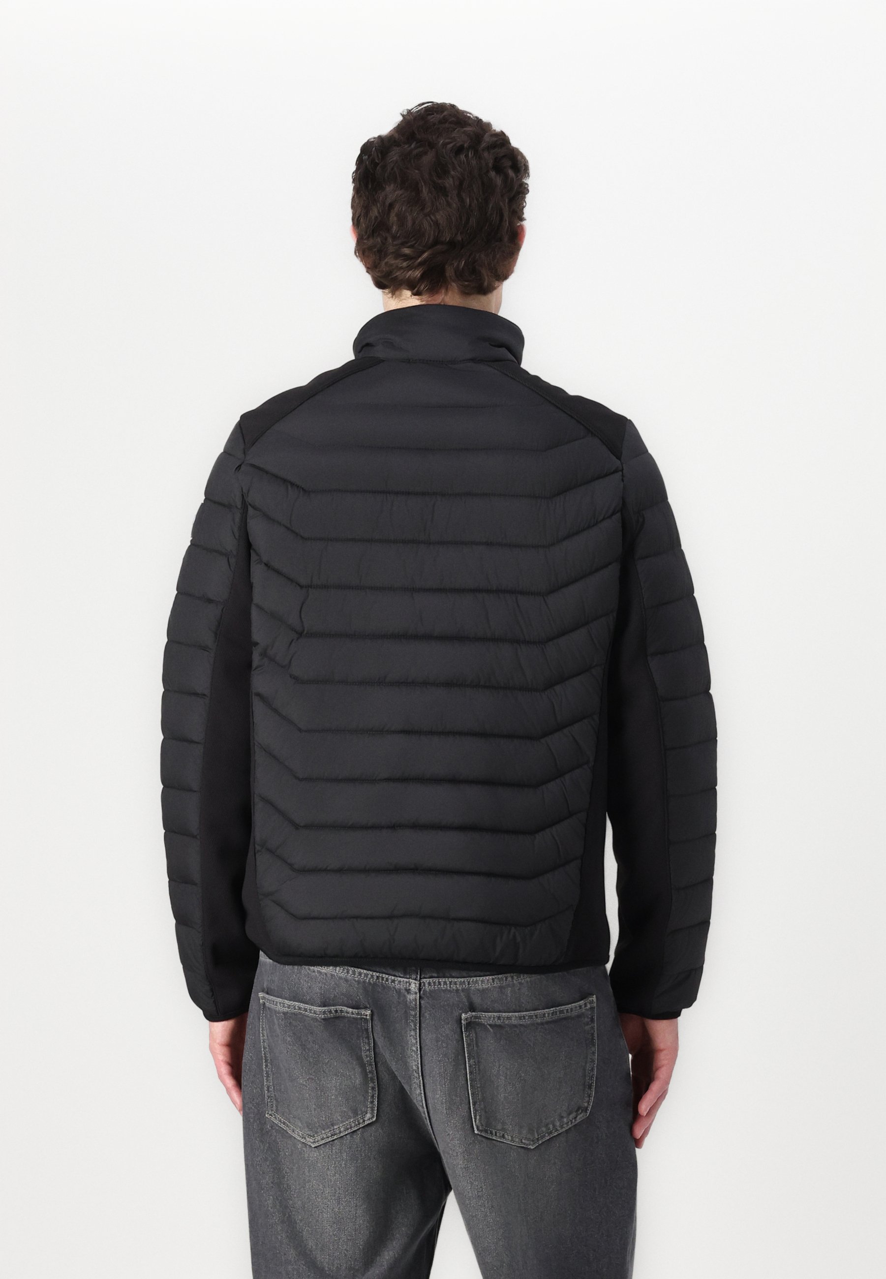 VESTE HYBRIDE TOM TAILOR - Veste légère - noire