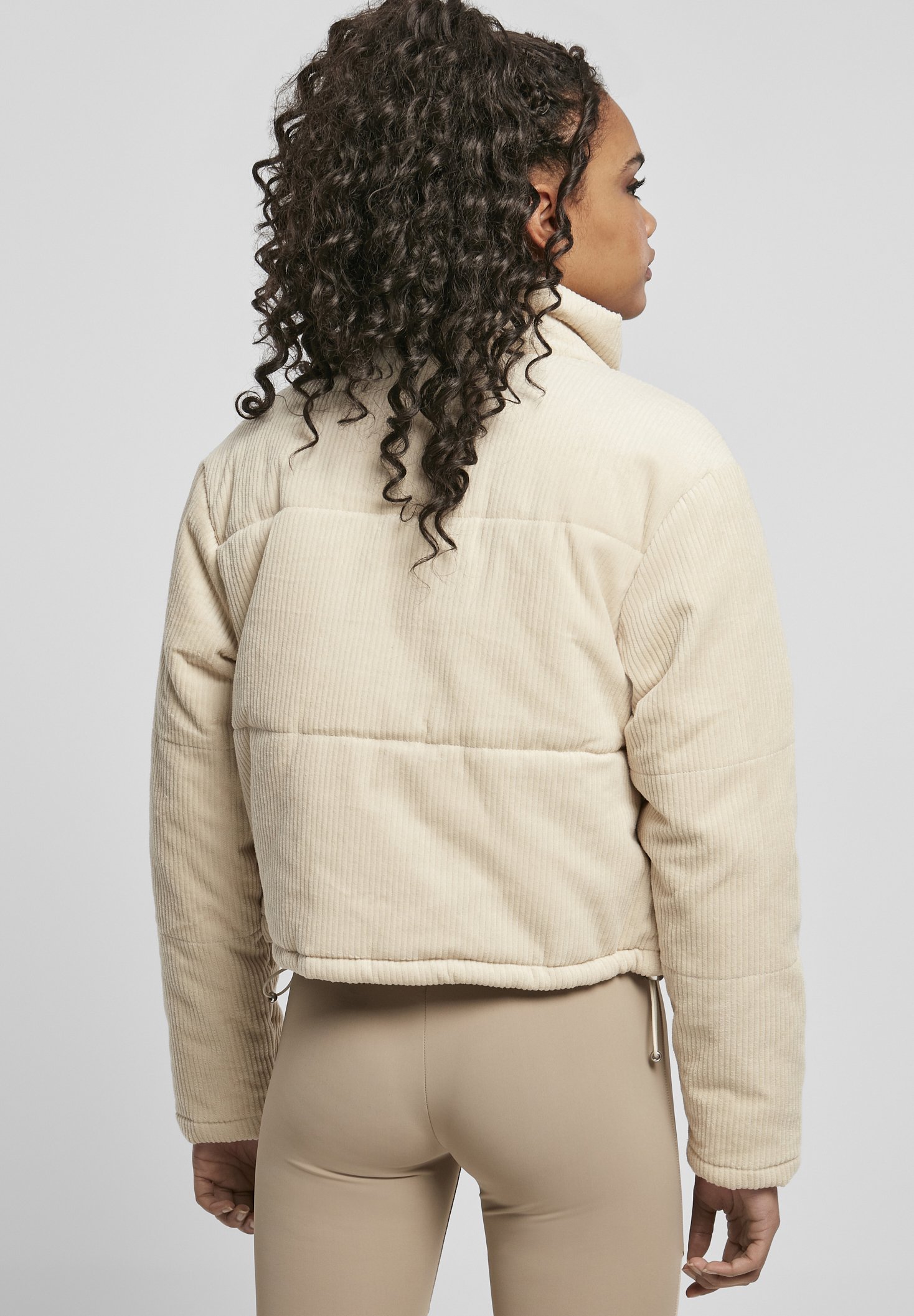 Urban Classics winterjas - wit zand