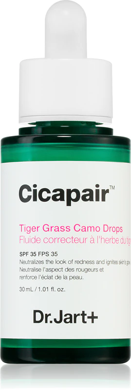 Dr. Jart+ Cicapair™ Tiger Grass Camo Drops SPF 35 lekki fluid tonujący