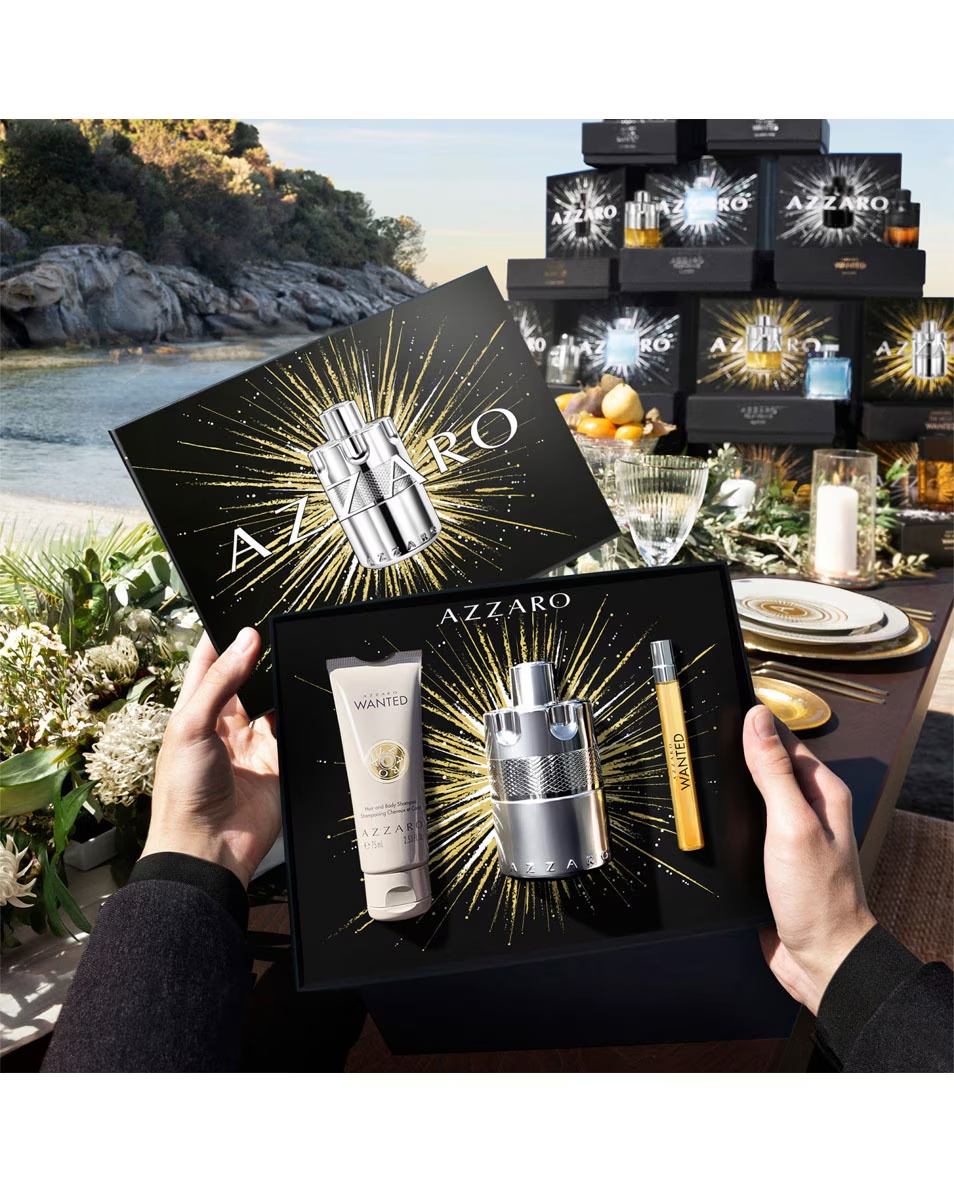 Set cadou de apă de parfum Wanted AZZARO
