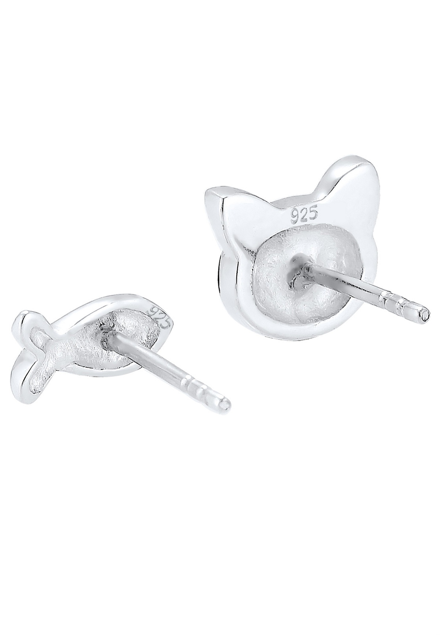 Elli Poisson et Chat Cristal Enfant (925/1000) Argent