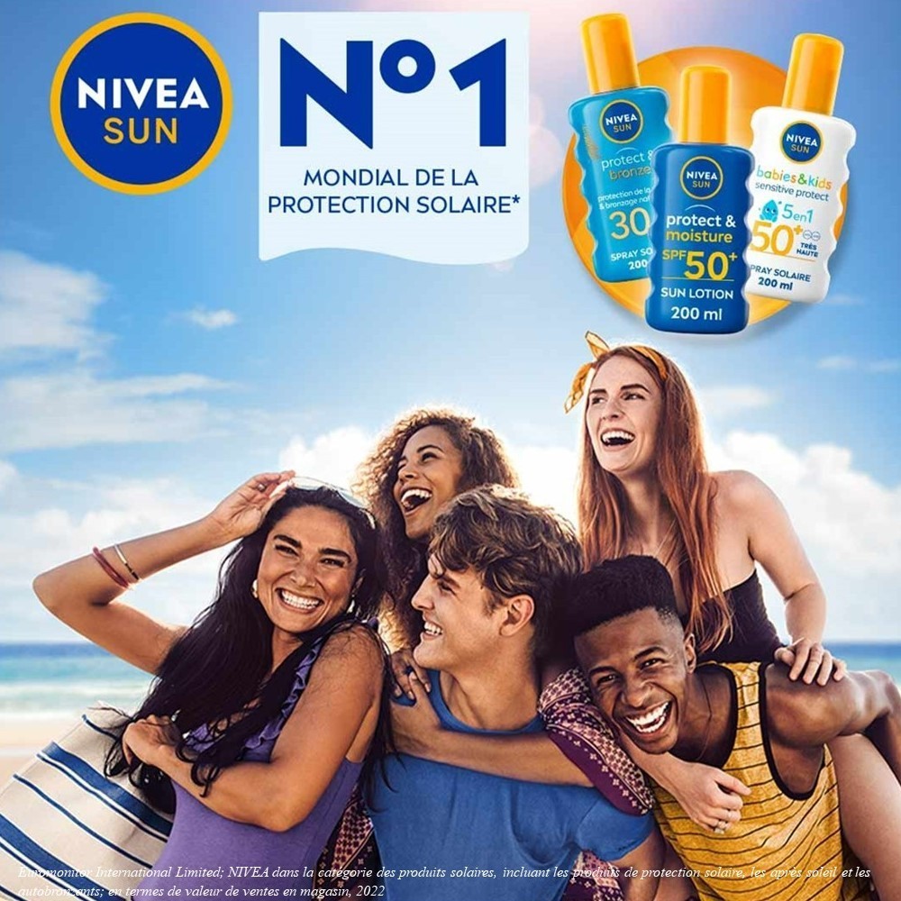 NIVEA Protection solaire Enfant Lait Hydratant format voyage FPS30