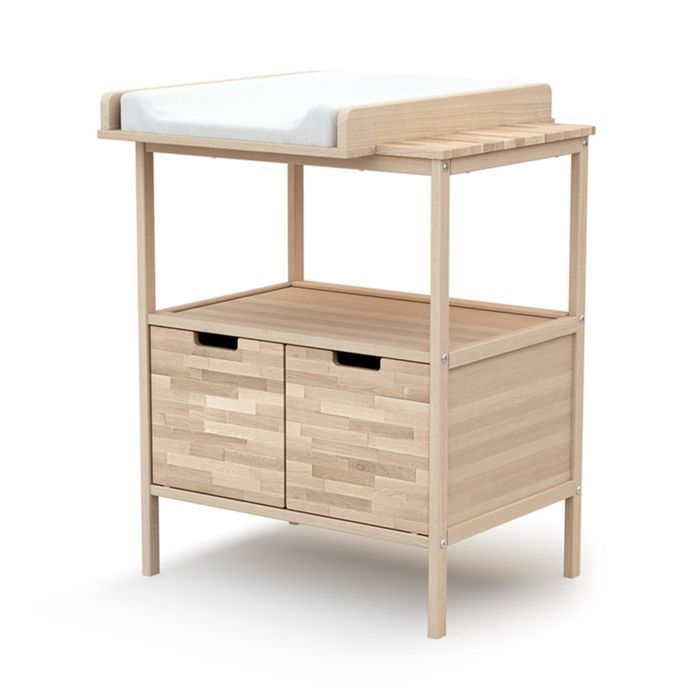 Changing Table - AT4 - T4 Workshops - Wood - 1 shelf - 2 drawers