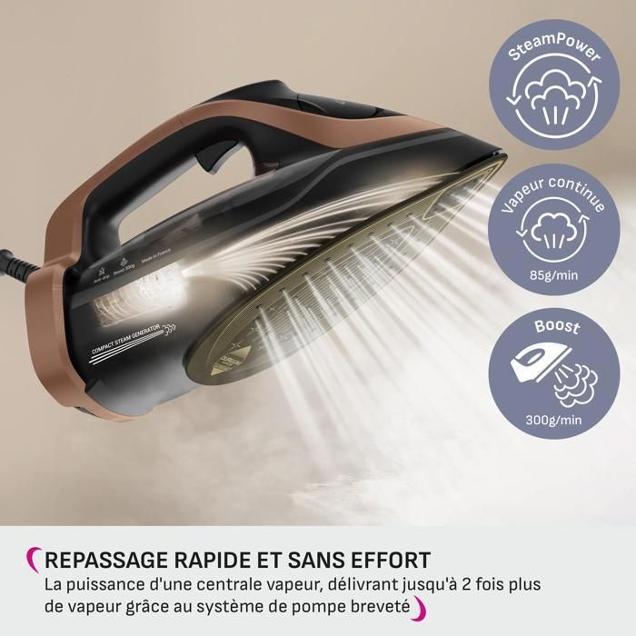 Calor Ultimate Power Pro, Fer vapeur, Puissance d'une centrale vapeur, FV9E50C0