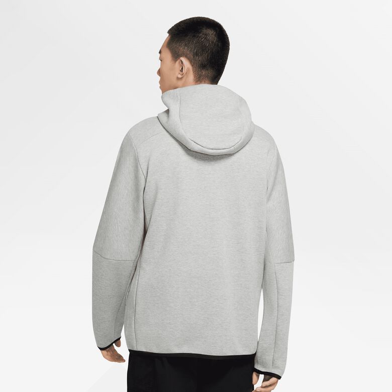 Sudadera con capucha y cremallera completa de tejido polar técnico deportivo
