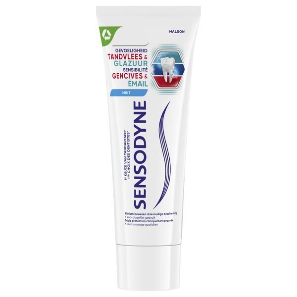 Sensodyne pasta za zube za osjetljivost, desni i caklinu s okusom mente<br>75 ml