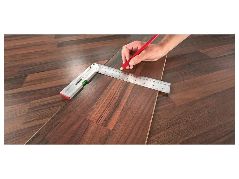 Conjunto de esquadros PARKSIDE®, nível de bolha graduado, esquadro de corte angular