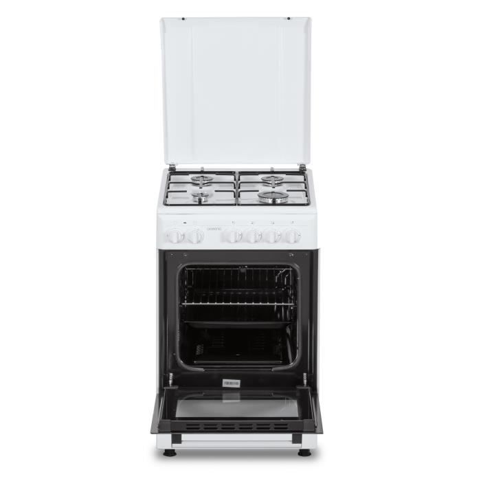 Cocina de gas OCEANIC OCEACG50GW - 4 quemadores - 49,8 x 61 x 86 cm - Blanca