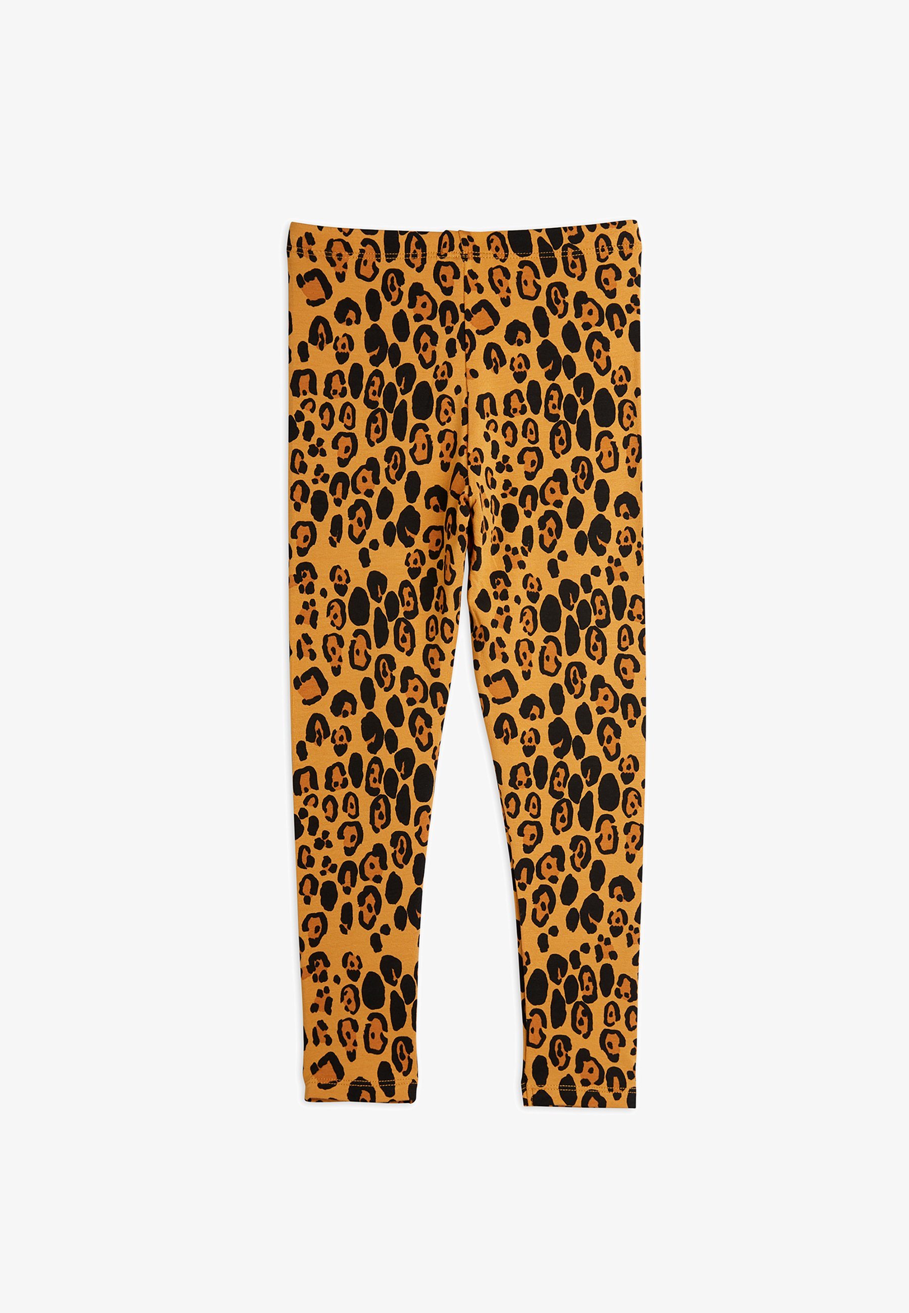 Mini Rodini BASIC LEOPARD UNISEXE - Leggings - Pantalon - beige