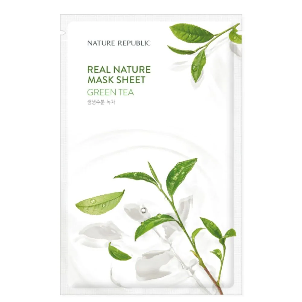 Nature Republic Real Nature Green Tea Mask Sheet 23ml