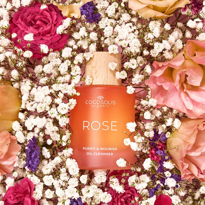 Olio detergente purificante e nutriente alla rosa Cocosolis