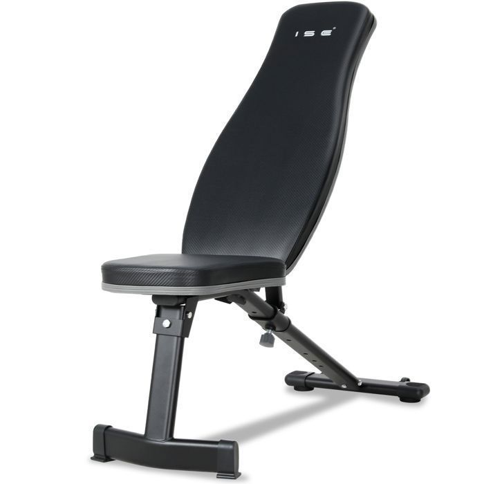 ISE Banc de Musculation incliné ,Pliable ,Dossier réglables en 6 Positions, Formation d'exercice Max 120KG SY-5021