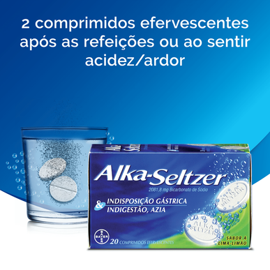 Alka Seltzer 2081-8 mg nieltynä ja närästykseen, 20 poretablettia.