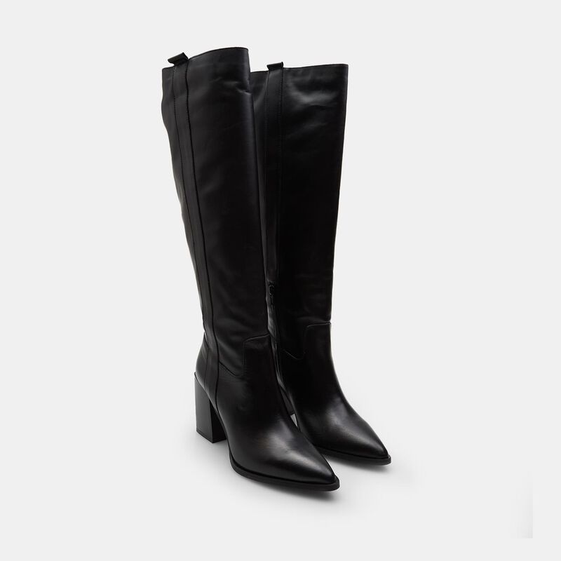 BATA damskie skórzane buty na obcasie