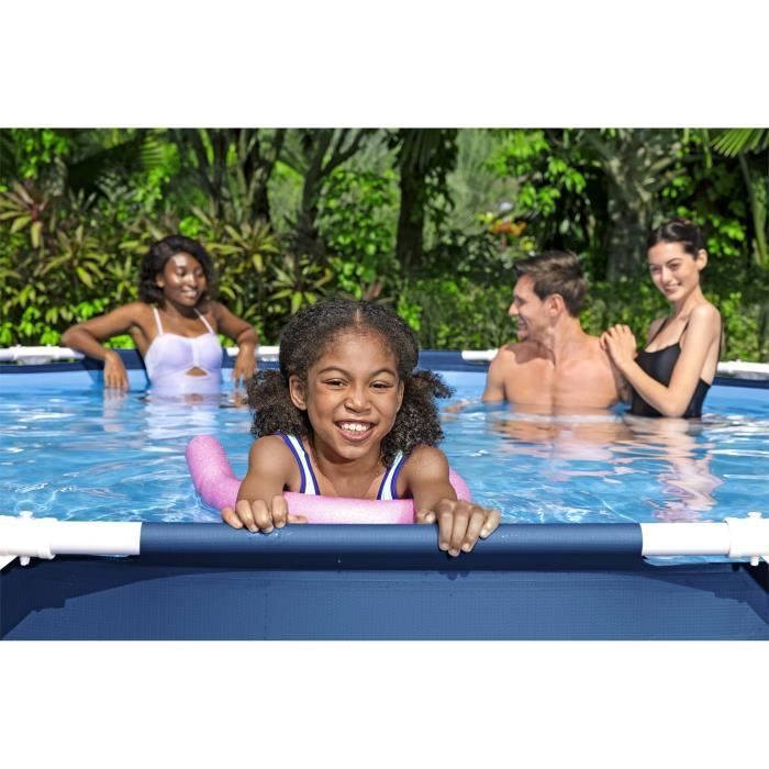 Kit de piscina tubular elevada redonda BESTWAY Steel Pro de 366 x 76 cm (incluye bomba de filtro y cartucho).