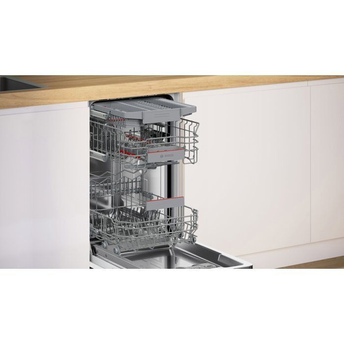 BOSCH SPV4EMX17E SER4 Volledig geïntegreerde vaatwasser - 10 couverts - 45 cm breed - 44 dB - 6 programma's - Besteklade - Energieklasse B