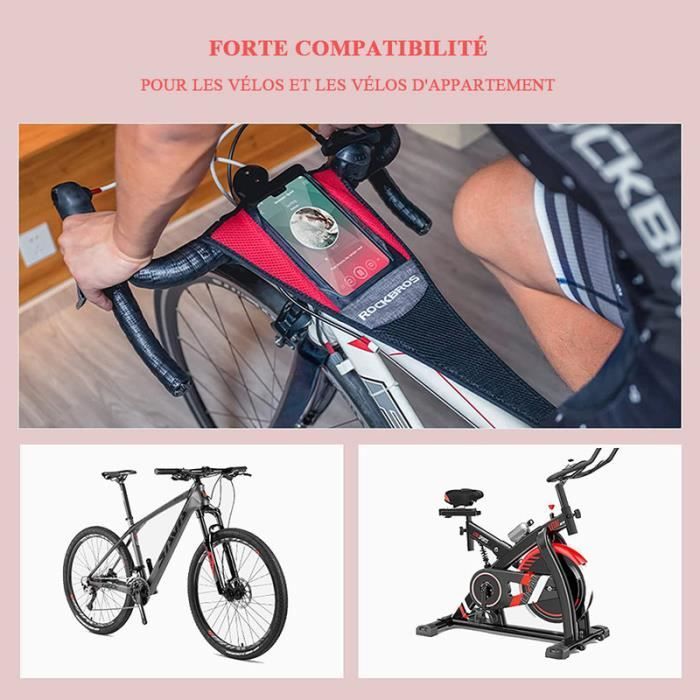 ROCKBROS Home Trainer Bike Net, Anti-Sweat Bicycle Frame Protector with Phone Pocket