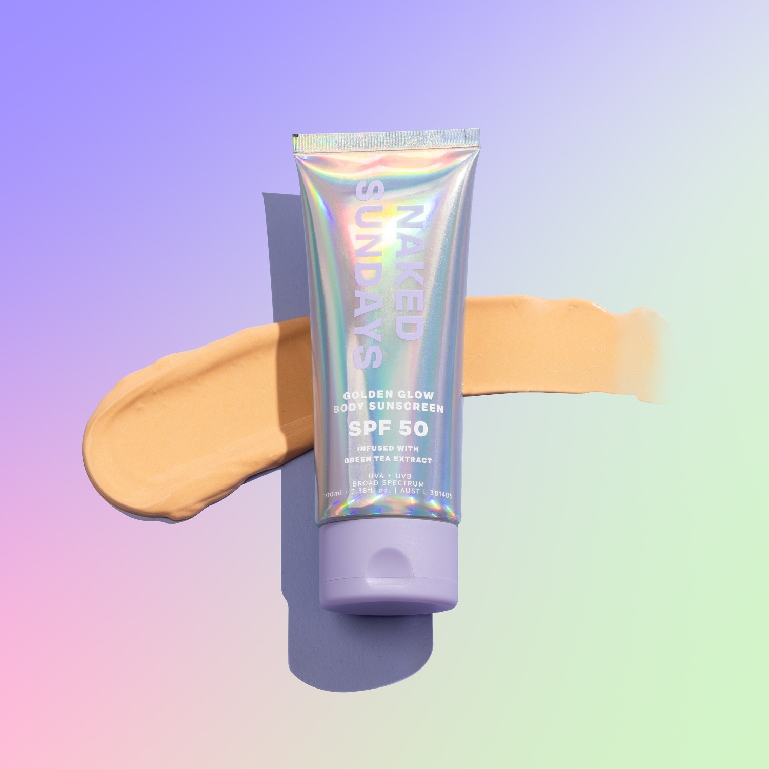 Opaľovací krém na telo Naked Sundays SPF 50+ Golden Glow - 100 ml