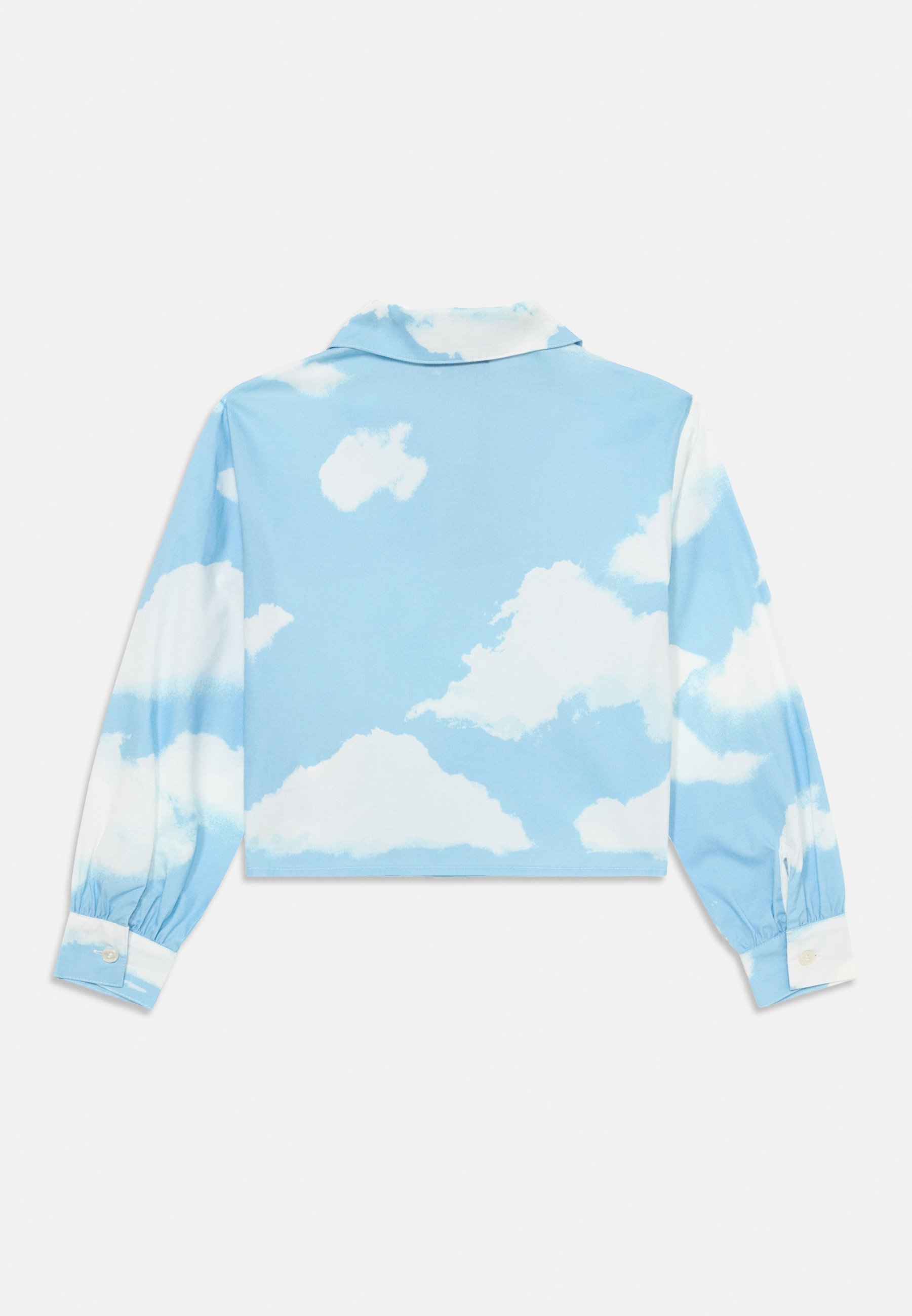 MOSCHINO SHIRT - Bluse - lyseblå/hvit