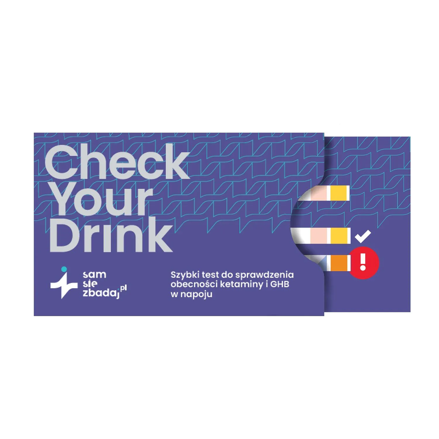 Check Your Drink Szybki test do wykrywania ketaminy i GHB w napoju