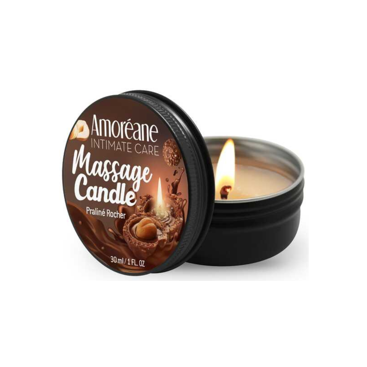 Bougie de massage Amoreane Praline Rocher