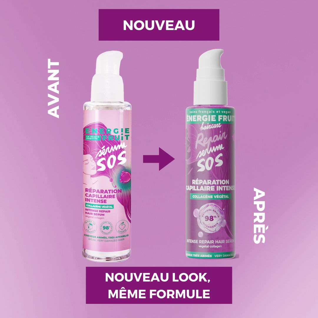 Energie Fruit serum capillaire sos reparation intense - cheveux tres abimes - collagene vegetal