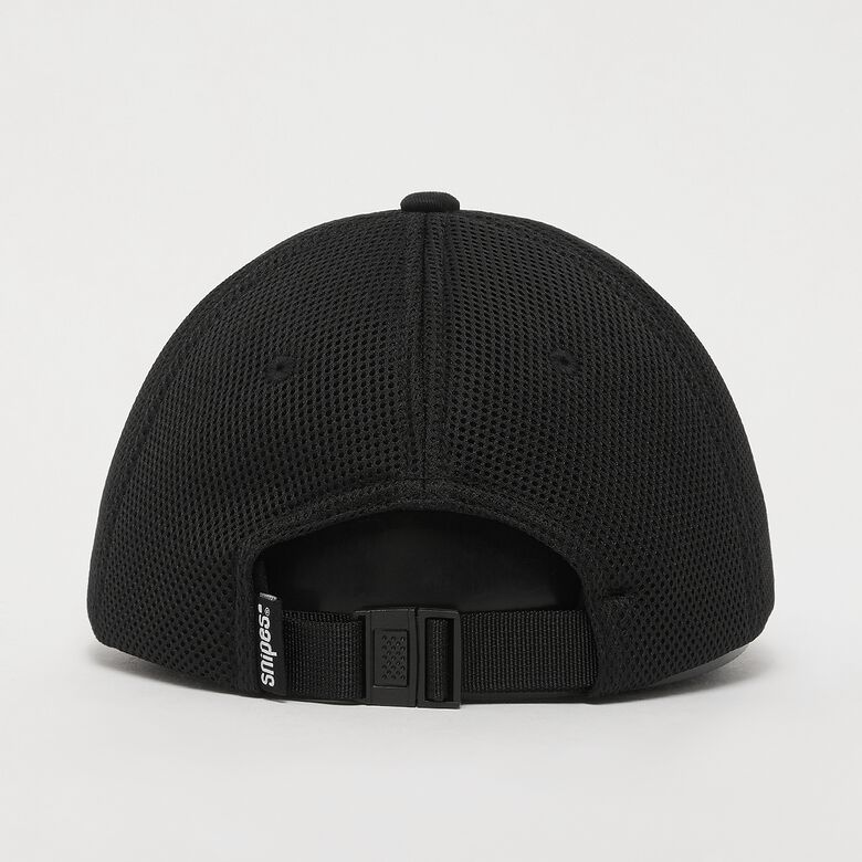 Gorra de béisbol con panel de malla y logo