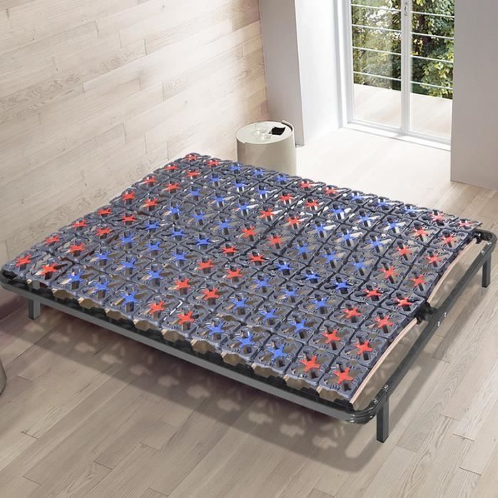 Millennium bed base - Sofareva - 90x190 cm - Blue - Optimal relaxation - Adjustable slats