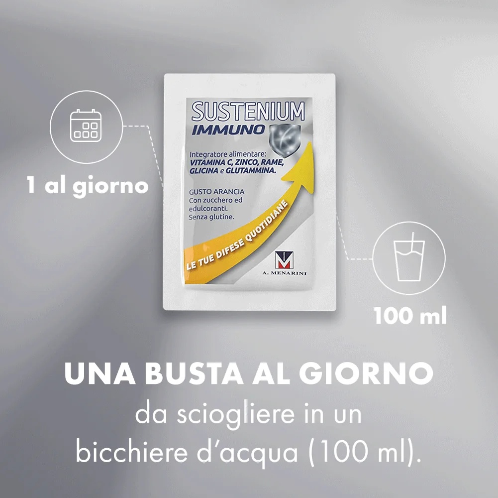 SUSTENIUM Sustenium Immuno Energy 14 sachets Voedingssupplement voor het immuunsysteem