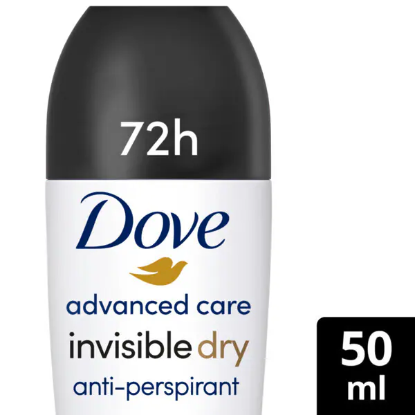 „Dove Adv“ antiperspirantas-dezodorantas su rutuliniu antgaliu, nematomas, 50 ml