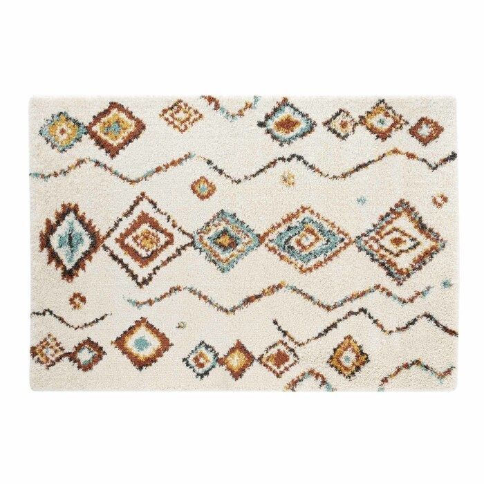 Rektangulär matta 160x230cm Vasco beige - Storlek: 160x230cm - Färg: Beige