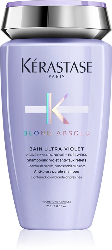 Kérastase Blond Absolu Bain Ultra-Violet vannas šampūns balinātiem matiem ar vēsām blondām šķipsnām