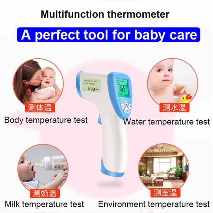 Termómetro digital infrarrojo de frente para medir la temperatura corporal