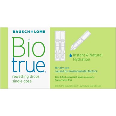 Biotrue acu pilieni 30 x 0,5 ml