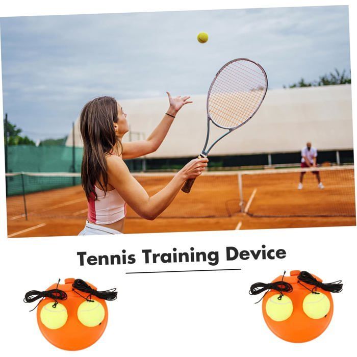 Entraîneur tennis nylon base d’entraînement, outil auto-formation matériel individuel Label