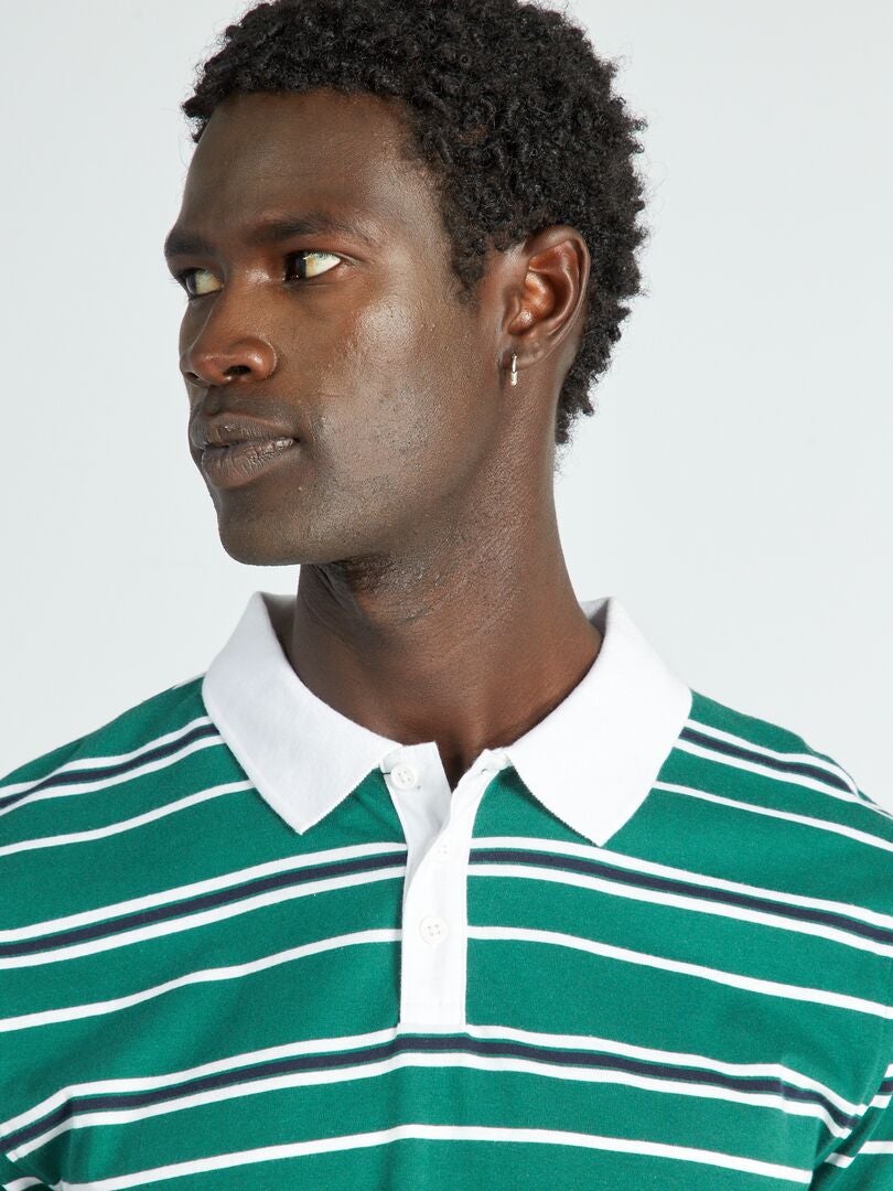 Polo punto piqué - Verde