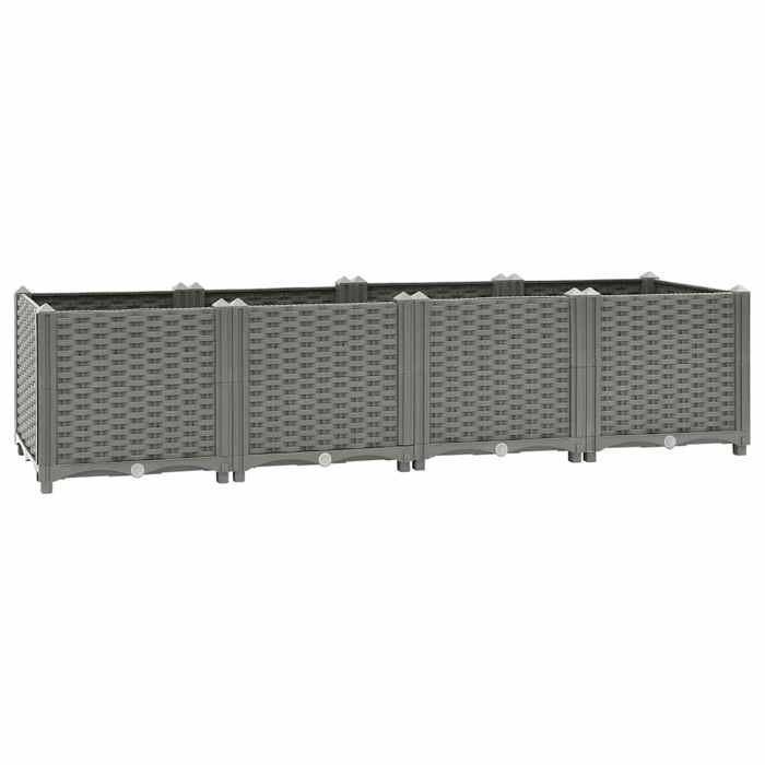vidaXL Maceta elevada, jardinera para verduras y hierbas, caja para plantas de jardín, maceta para exteriores, caja de 153296