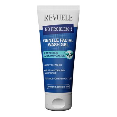 Revuele No Problem Gentle Facial Wash Gel, hellävarainen puhdistusgeeli prebiooteilla, 200ml