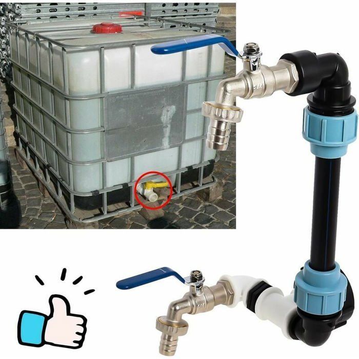 IBC-Schwanenhals mit S60x6-Anschluss und 3/4